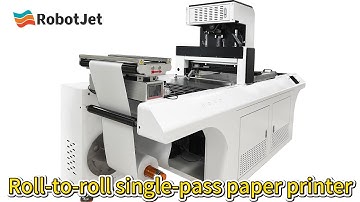 Roll to Roll Single Pass Paper Printer