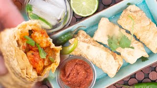 Stuffed Shrimp Papad | Gluten Free Appetizer | Kravings screenshot 1