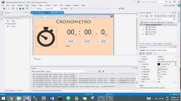 Cronometro en Visual Studio 2015 (con código)