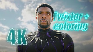 T'challa Black Panther 4K Twixtor Scenepack with Coloring for edits