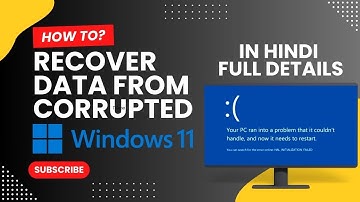 How to Recover Data from Corrupted Windows 11 💻 || Corrupt Windows se Data Kaise Recover Karen ✔✔