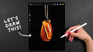 Draw With Me - Realistic Almond | My Procreate Digital Art Technique