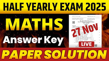 RBSE Class 10 Maths Half Yearly Paper Solution | 10th Class Maths Paper Answer Key 2025