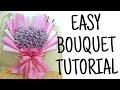 Pink wrapper MONEY BOUQUET TUTORIAL