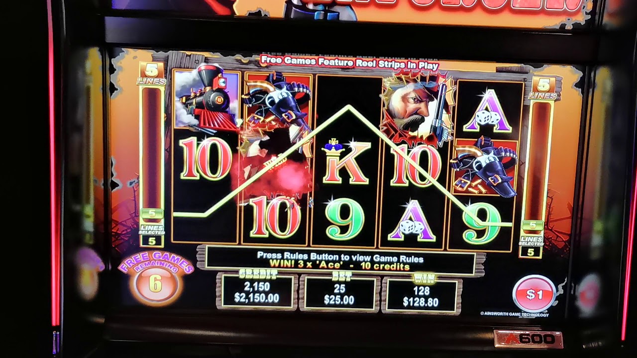 $2565 Enforcer slot free games feature on max bet gives another hand pay