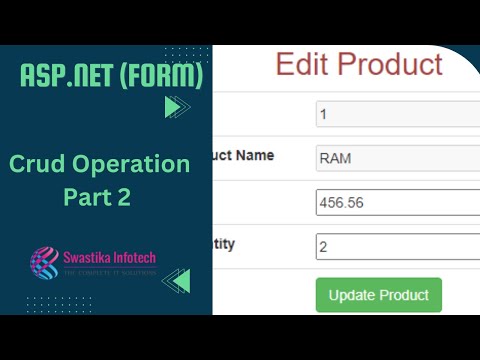 Crud Operation Part 2 - Edit Record (Asp.net Form)