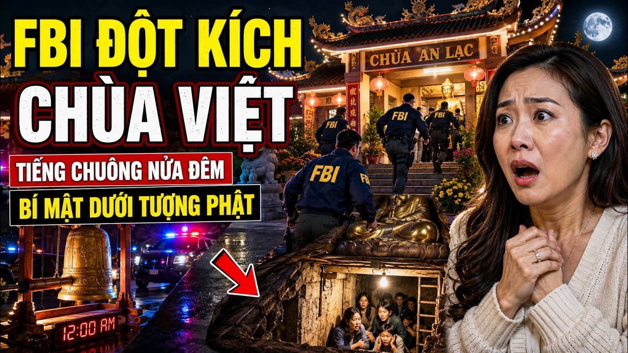 FBI Đột Kích Chùa Việt Ở Mỹ Sau Tiếng Chuông Nửa Đêm – Bí Mật Dưới Tượng Phật Gây Chấn Động