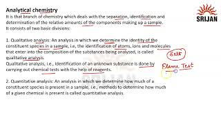 1. Analytical Chemistry
