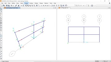 SAP2000 - Gán gối tựa đàn hồi cho nút