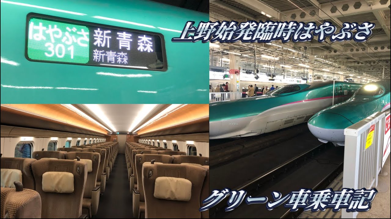 はやぶさ I took the Bourgeois Green Car of the special Hayabusa 301 train