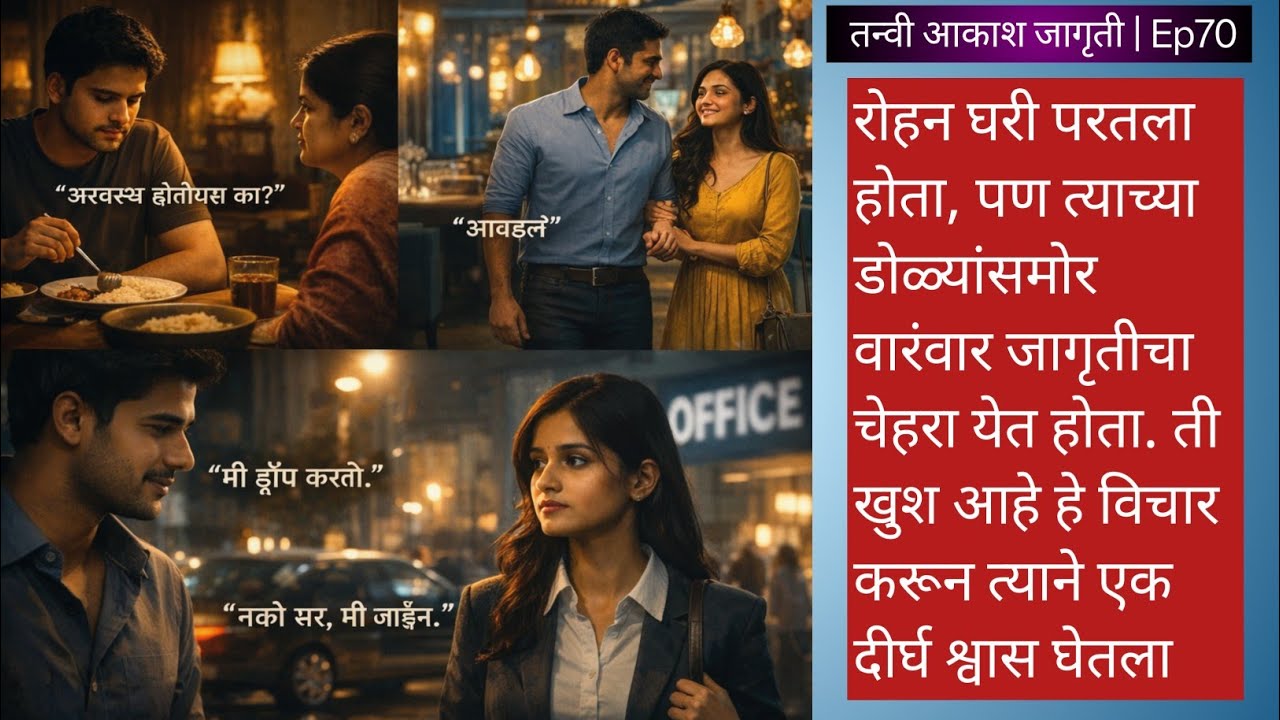 जागृती | भाग 70 | रोहनचा त्याग आणि आकाशचा सरप्राईज! ❤️🔥 | MARATHI KATHA