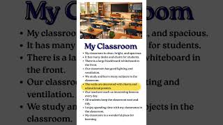 My Classroom | Improve Your English Daily | Speaking & Writing Practice for Beginners |