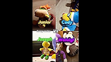Junior Vs Cody Vs Joseph Vs Waluigi (every series) #bowserjr #waluigi #edit #cody #joseph