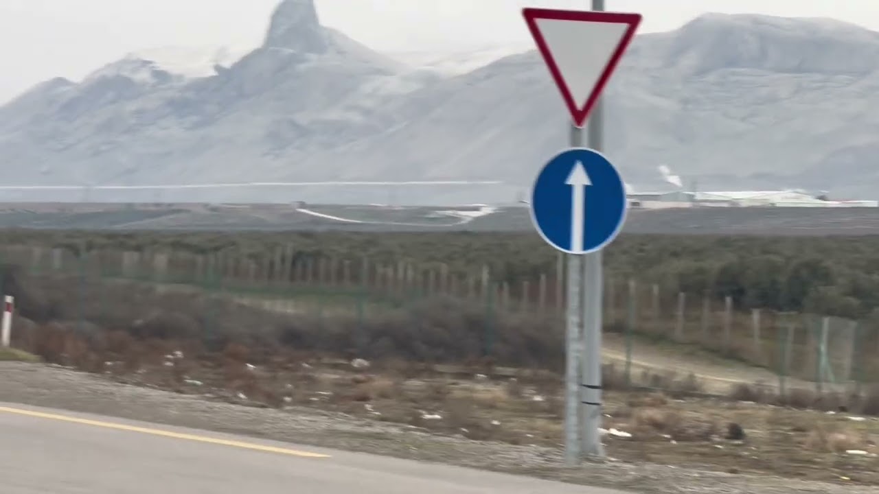 Снежная метель в Азербайджане 