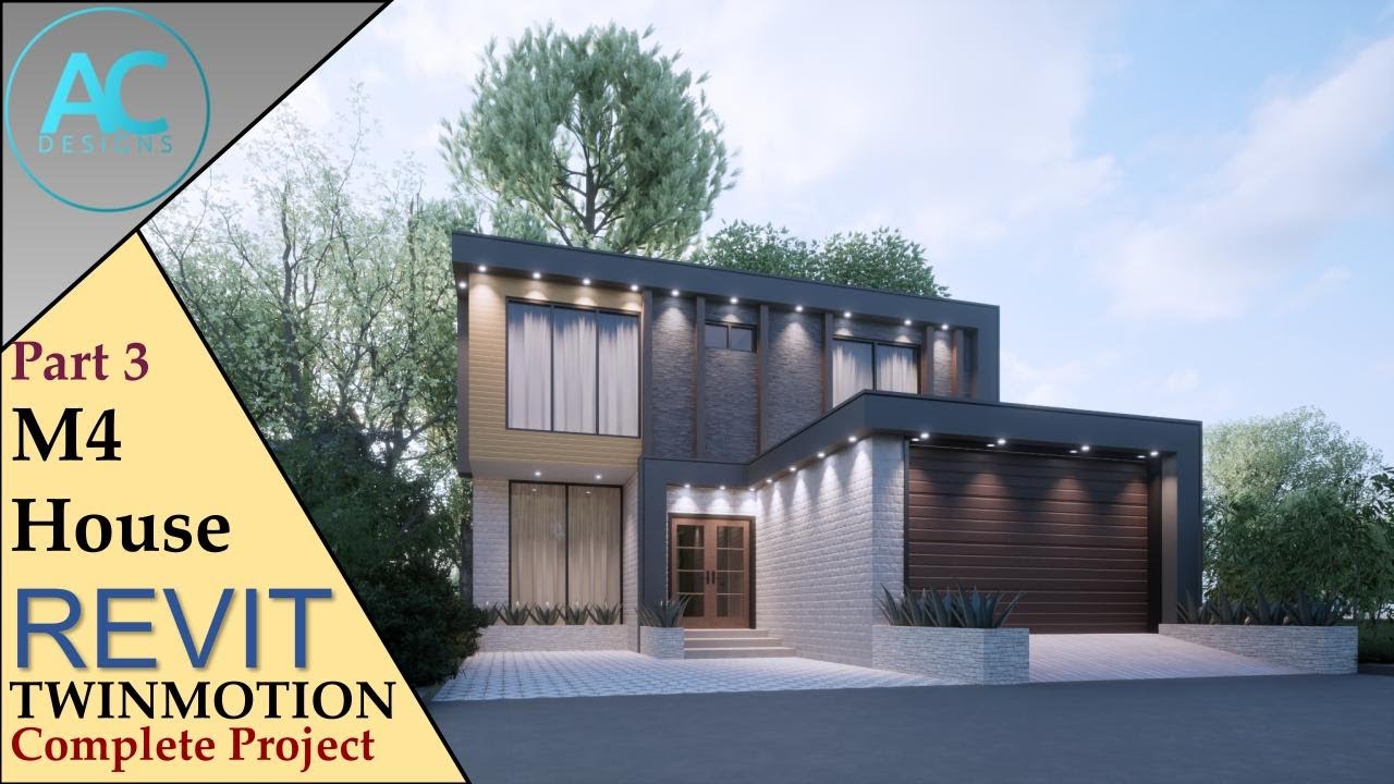 M4 House | Part 3 | Complete Step By Step Project | Revit and ...