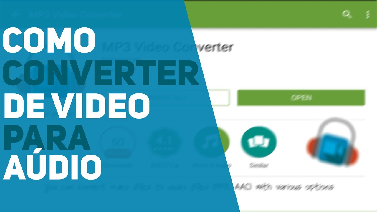 COMO CONVERTER DE VIDEO PARA ÁUDIO YouTube