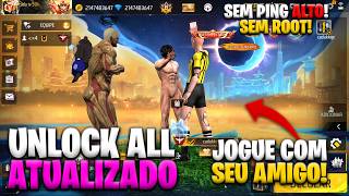 SAIU NOVO MÉTODO! 🤤 UNLOCK ALL PEGANDO na PARTIDA sem PING ALTO sem ROOT (JOGUE COM AMIGOS)!