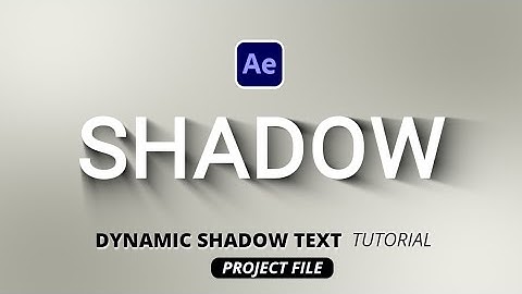 Dynamic Long Shadow Text Effect After effects Tutorial 2024 ( how to create animated text)