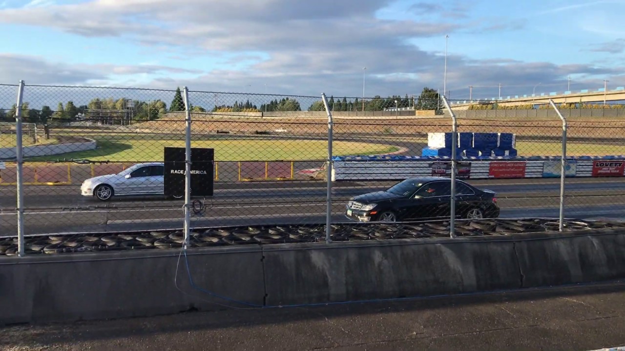 C350 Sport vs C55 AMG Drag Race - YouTube