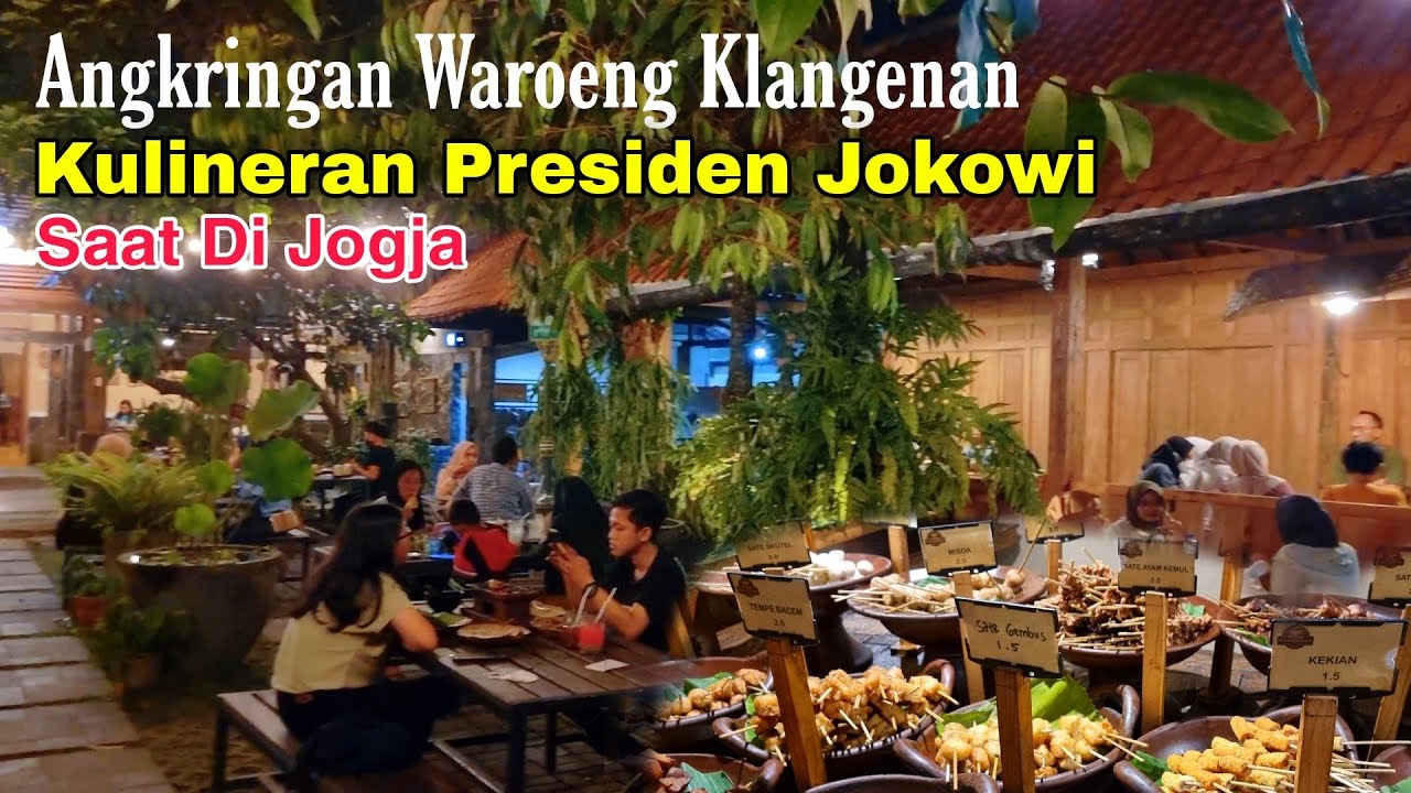 Angkringan Waroeng Klangenan Kulineran Presiden Jokowi Dan Ibu Iriana Saat Di Jogja