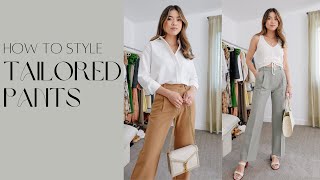 HOW TO STYLE TROUSERS | The Best Abercrombie Tailored Pants Comparison & Styling Tips!