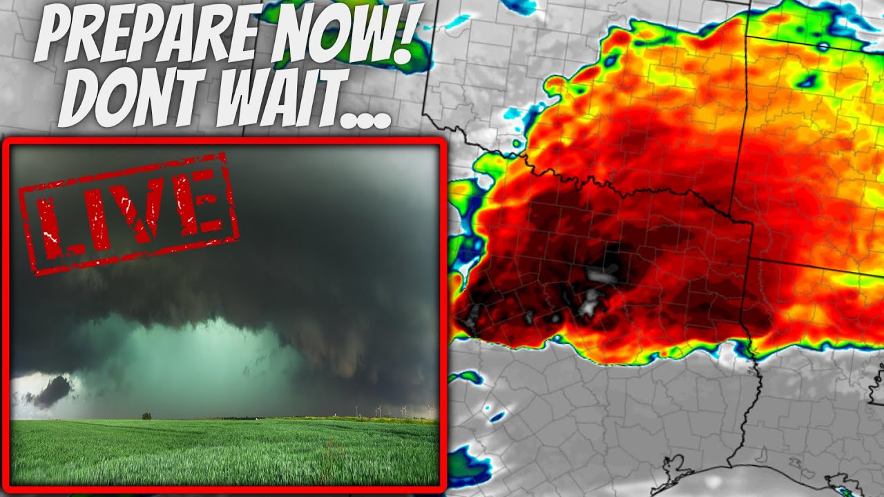 🔴URGENT REPORT - Tornadoes Today With Large Hail & Wind Damage Expected ...
