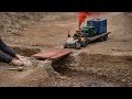 DIY Mini Tractor Rebuild Broken Bridge | Brick Sand Cement Construction Project @SojoCreator 