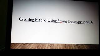 How to Use String Datatype in VBA with Excel (Series-9)