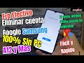 Eliminar cuenta Google Samsung A12 Android 11 y 12 FRP Sin pc Método nuevo a10 a20 a30 a50 a70