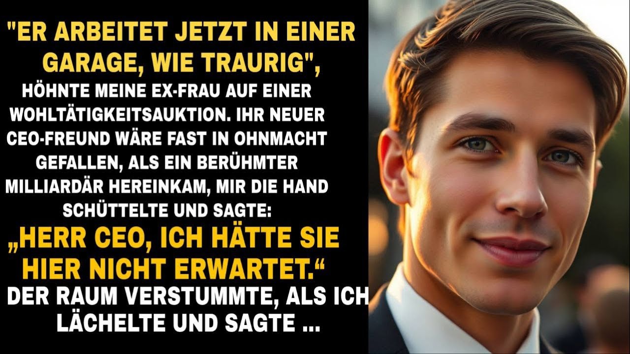„Er arbeitet jetzt in einer Garage,wie traurig“,höhnte meine Ex-Frau auf einer Wohltätigkeitsauktion