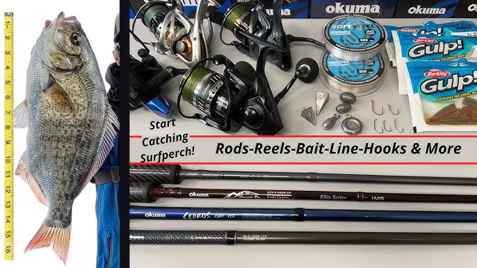 Checking out the new Rockaway SP Surf Perch Rods 