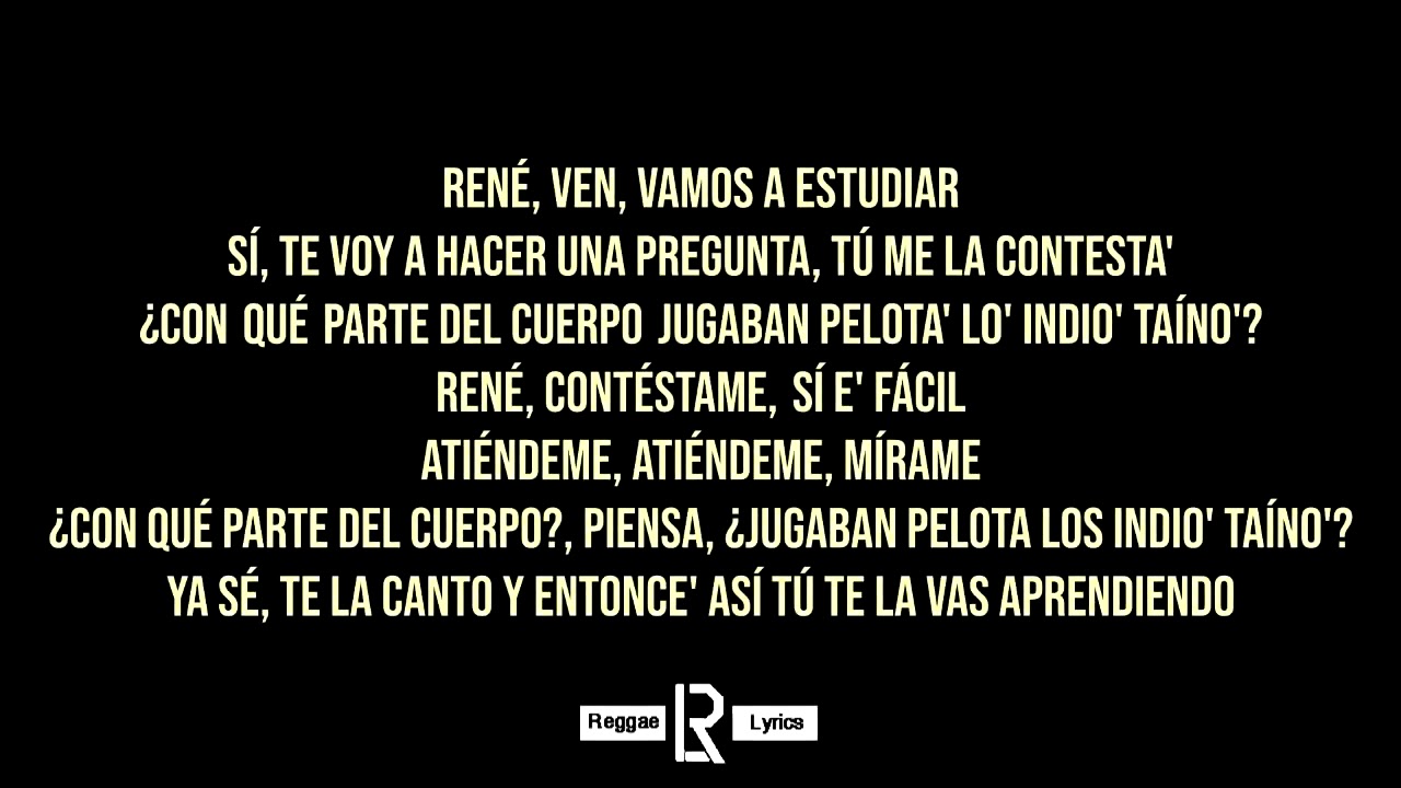 Cancion Rene Residente, rené ( Letra) - YouTube