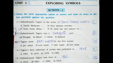 std 7 English (FL) ch 1 Exploring Symbols