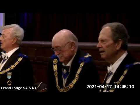 Grand Lodge Installation 2021 - MWGM David Malcom Booker