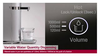 Lg Puricare Tankless Water Purifier Variable Water Quany Dispensing
