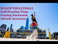 Beach Volleyball: Full Practice Plan for Passing Footwork and Attack Accuracy