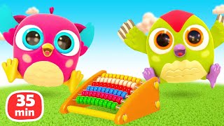 Baby cartoons for kids & learning videos for kids. Hop Hop the owl Full episodes cartoon & baby toys