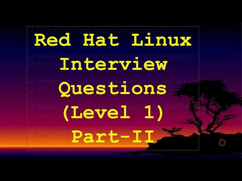 Red Hat Linux Interview Questions Level -I (Part 2)
