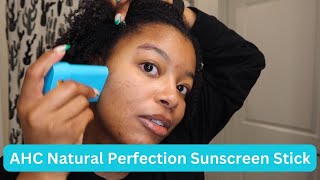 AHC Natural Perfection Double Shield Sun Stick SPF50+ Review and Demo