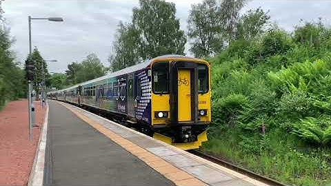 New Scotrail Class 153 arriving and departing Helensburgh Upper