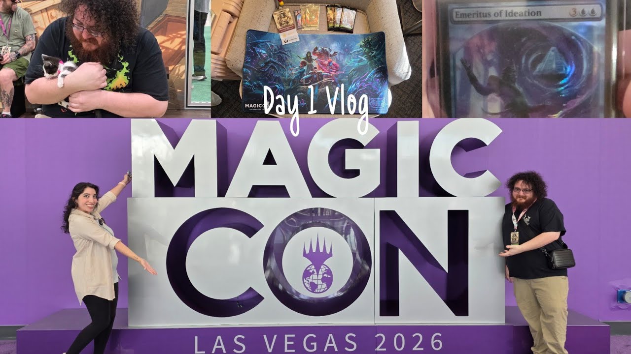 MagicCon LasVegas Lotus プレインチェイスカード&ダイス FITO PULLED A SERIALIZED CARD ON DAY 1! 😱 | MagicCon Las Vegas