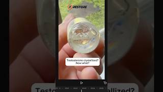Testosterone crystallized? Now what?