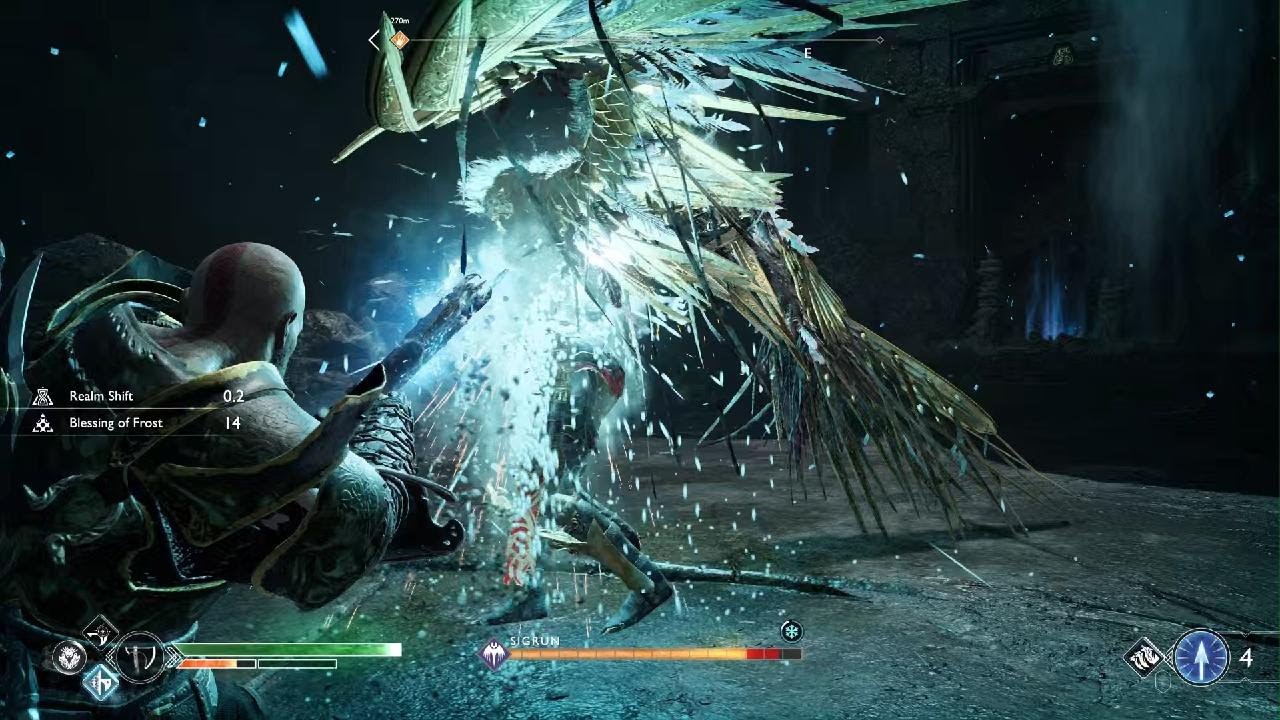 God of War 2018 GMGOW+ Sigrun No Damage