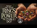 What do the rings of power do middleearth explained
