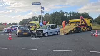 Hulpdiensten rukken uit voor ongeval onderaan afrit A50 in Ravenstein