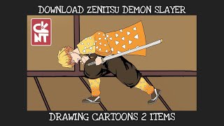 Zenitsu Demon Slayer Drawing Cartoons 2