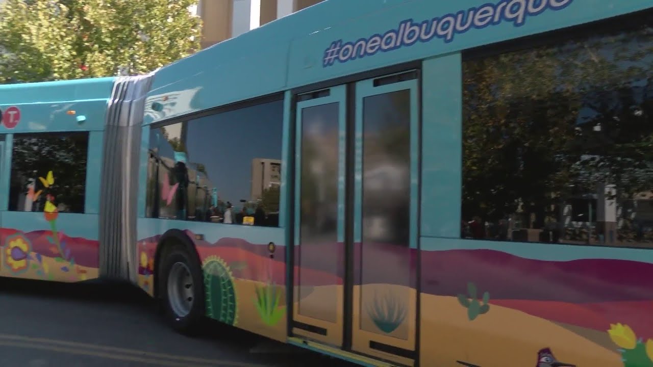 City of Albuquerque to repaint ART lane red to prevent confusion - YouTube