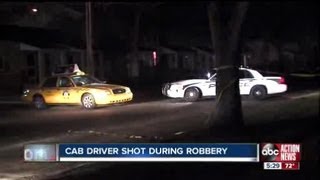 Neighbors say they're disgusted as cab driver is shot in overnight robbery attempt