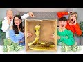 EXTREME What's In The Box Challenge! *LIVE ANIMALS*