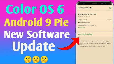 Realme C1 Color OS 6 Android 9 Pie New Software Update & Install